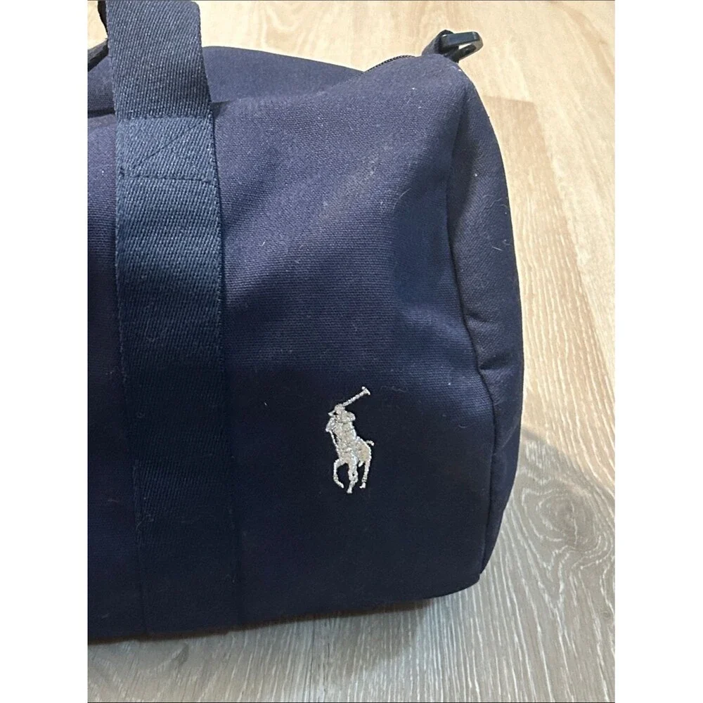 Polo Ralph Lauren Fragrance Collection Navy Blue Canvas Duffle Bag